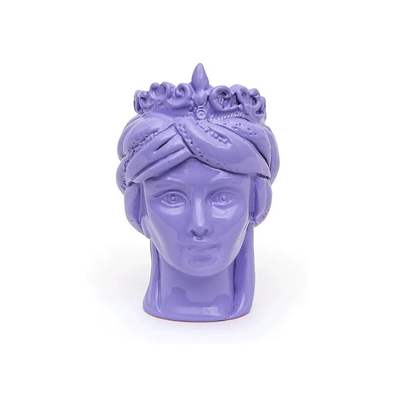 Tesa mora color zone  h. 8,5 cm lilla