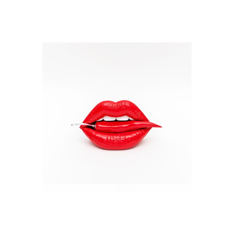 Bocca rossa con peperoncino rosso 25X15