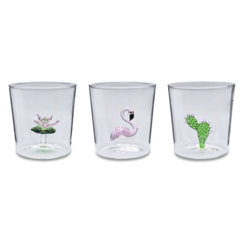 Henriette - Set Bicchieri Exotic Land - Borosilicato