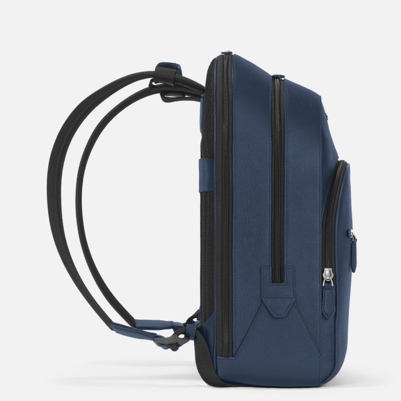 Montblanc - Zaino Sartorial - Ink Blue - Pelle
