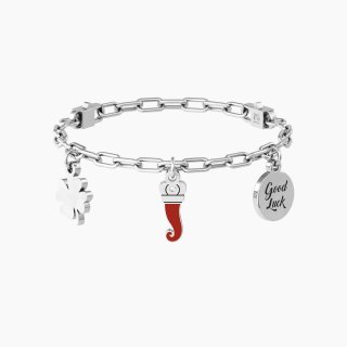 Kidult - Bracciale Regolabile - Portafortuna - Ciondoli