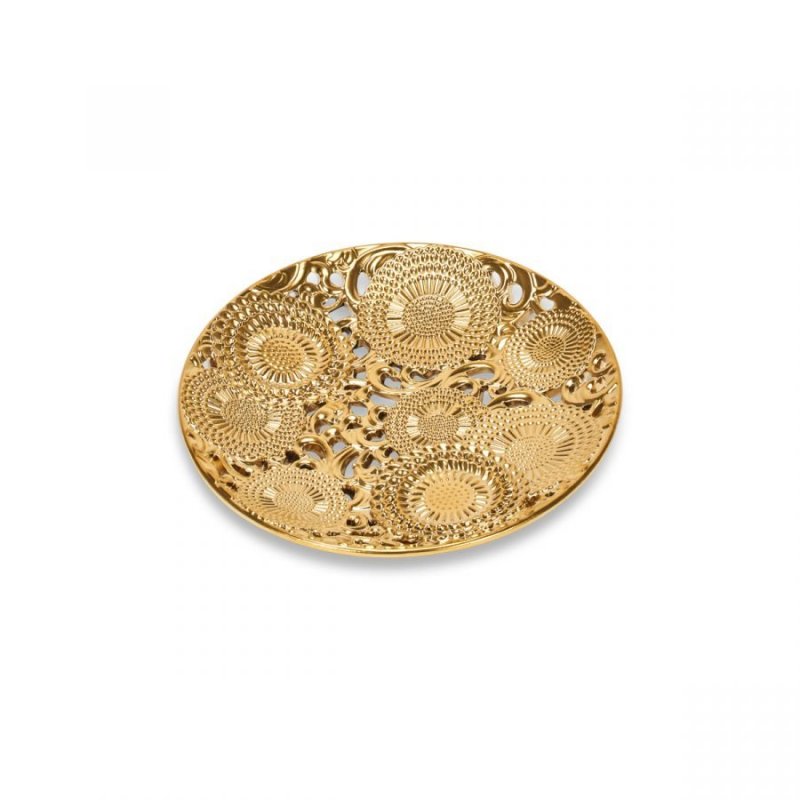 VASSOIO ø18CM. ORO MATT