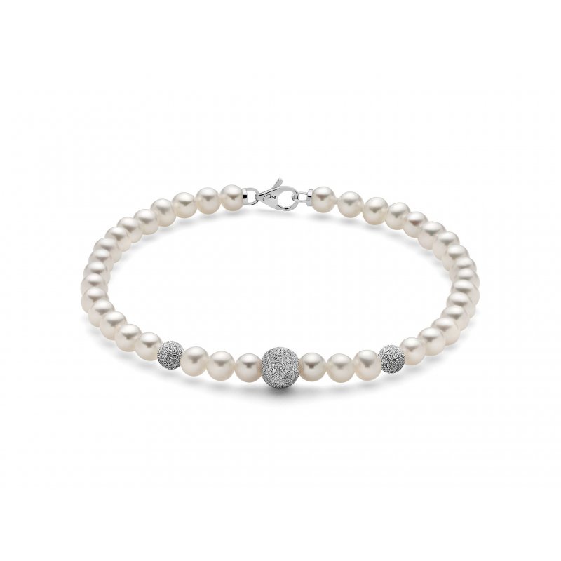 Miluna - Bracciale Au+Pc - Oro - Perle