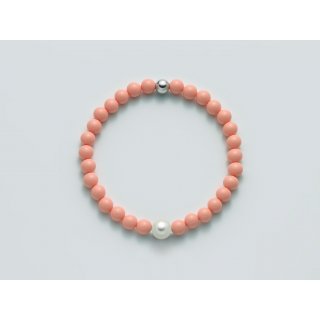 Miluna - Bracciale Au+Pc+Aggl - Argento - Oro