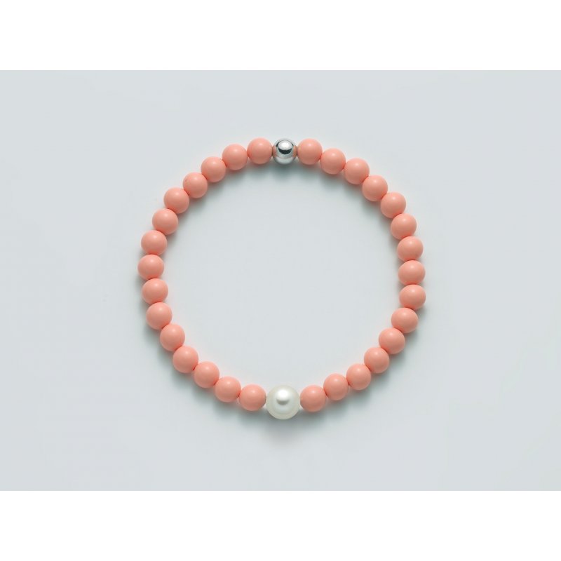 Miluna - Bracciale Au+Pc+Aggl - Argento - Oro