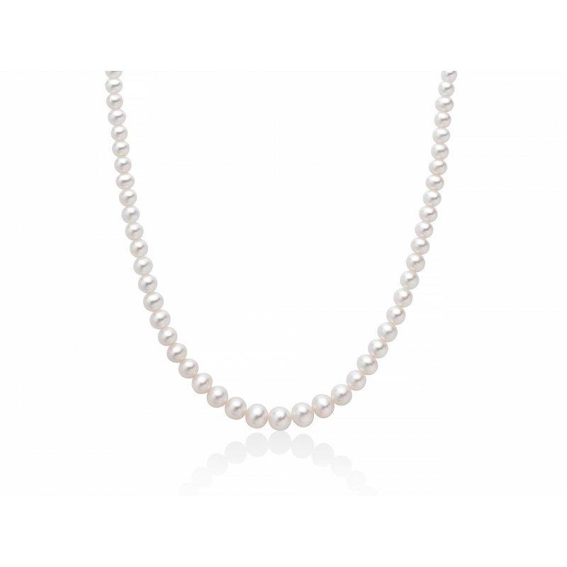 Miluna - Collana Au+Pc - Oro - Perle