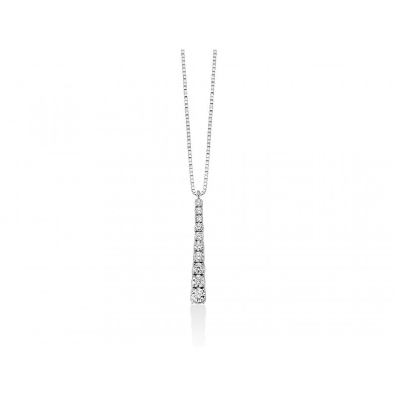 Miluna - Collier Au+Diam - Oro - Diamante