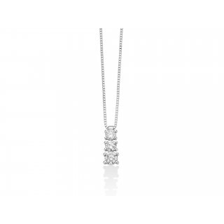 Miluna - Collier Au+Diam - Oro - Diamante