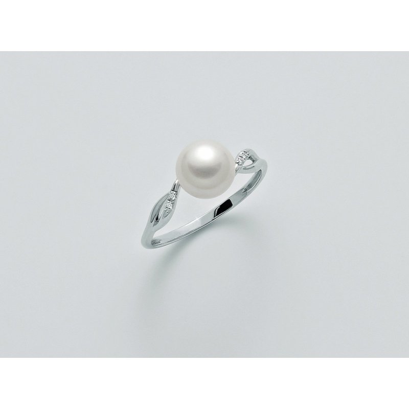 Miluna - Anello Diamanti E Perle - Oro