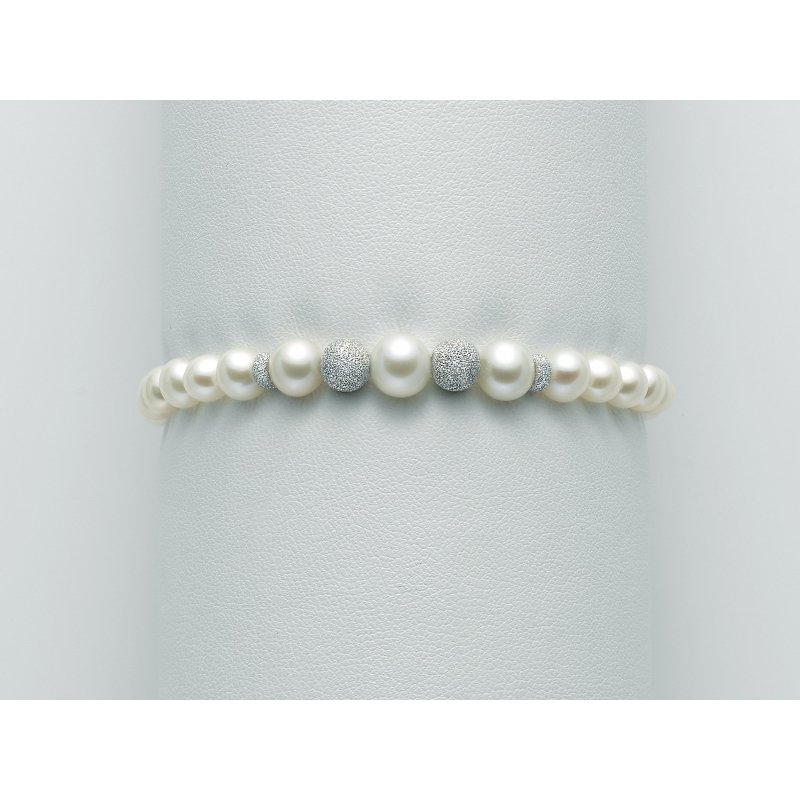 Miluna - Bracciale Au+Pc - Oro - Perle