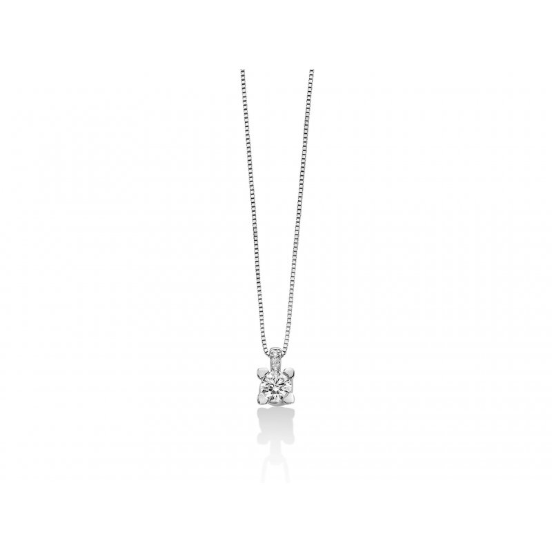 Miluna - Collier Au+Diam - Oro - Diamante