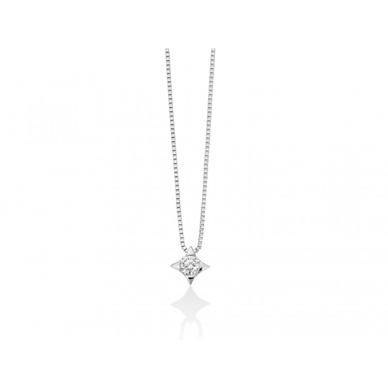 Miluna - Collier Au+Diam - Oro - Diamante