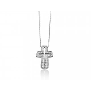 Miluna - Collier Au+Diam - Oro - Diamante
