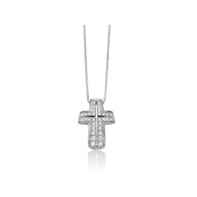 Miluna - Collier Au+Diam - Oro - Diamante