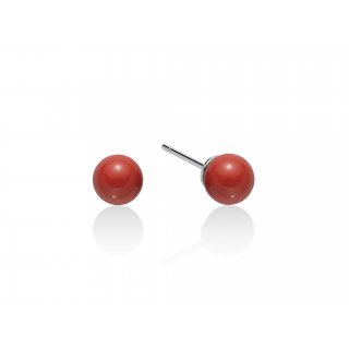 Miluna - Orecchini Argento - Corallo Rosso