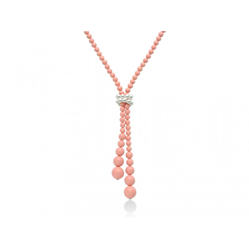 Miluna - Collana Argento E Oro - Perle