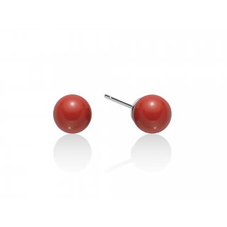 Miluna - Orecchini Argento - Corallo Rosso