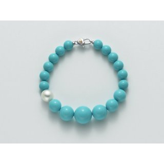 Miluna - Bracciale Argento E Oro - Perle