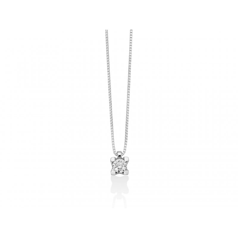 Miluna - Collier Au+Diam - Oro - Diamante