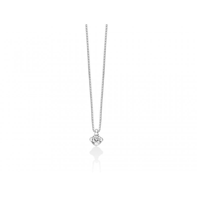 Miluna - Collier Au+Diam - Oro - Diamante