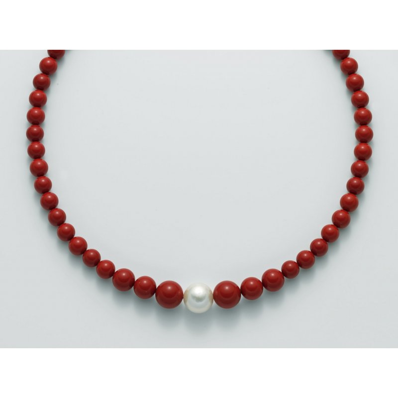 Miluna - Collana Au+Ag+Pc+Aggl - Argento - Oro