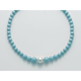 Miluna - Collana Au+Ag+Pc+Aggl - Argento - Oro