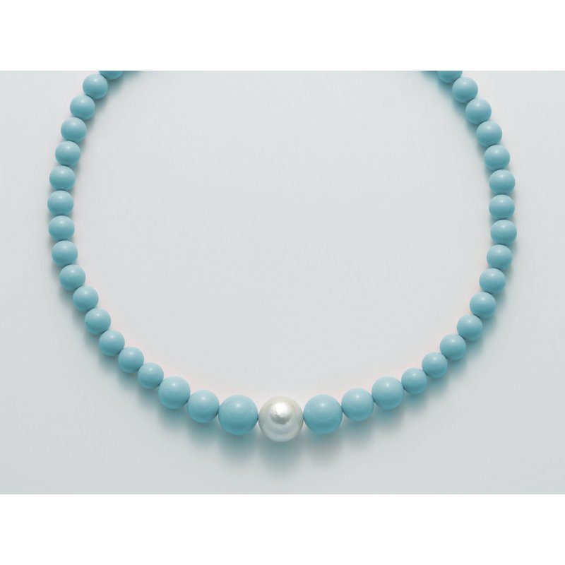 Miluna - Collana Au+Ag+Pc+Aggl - Argento - Oro