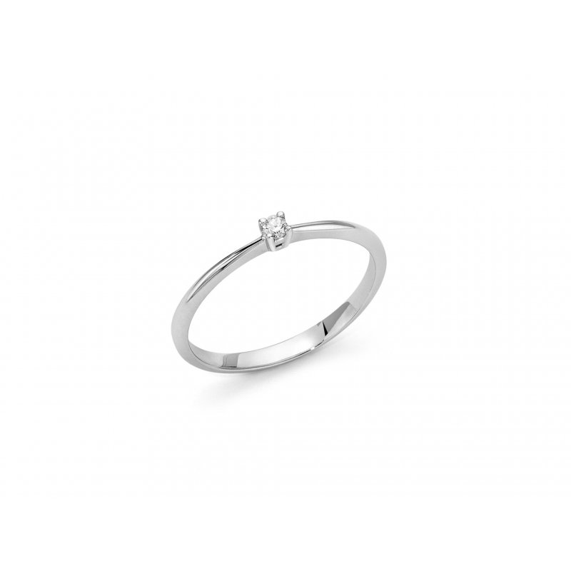 Miluna - Anello Solitario - Oro - Diamante
