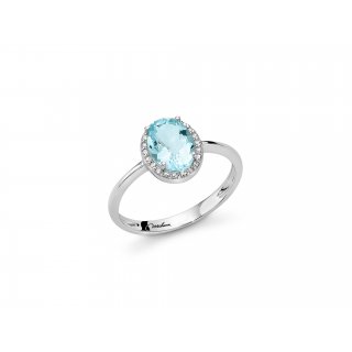 ANELLO ACQUAMARINA DIAMANTI