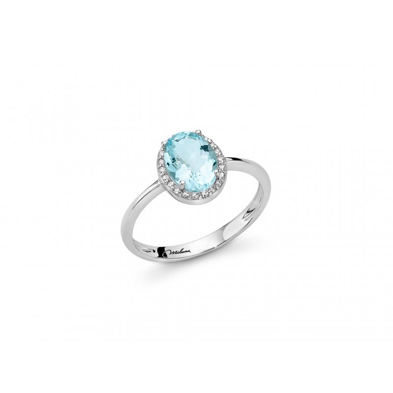 ANELLO ACQUAMARINA DIAMANTI