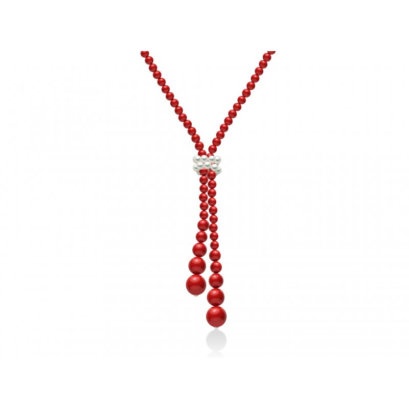 Miluna - Collana Ag+Au+Pc+Aggl - Argento - Oro