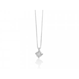 Miluna - Collier Au+Diam - Oro - Diamante