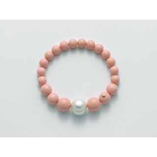 Miluna - Bracciale Au+Pc+Aggl - Oro - Perle