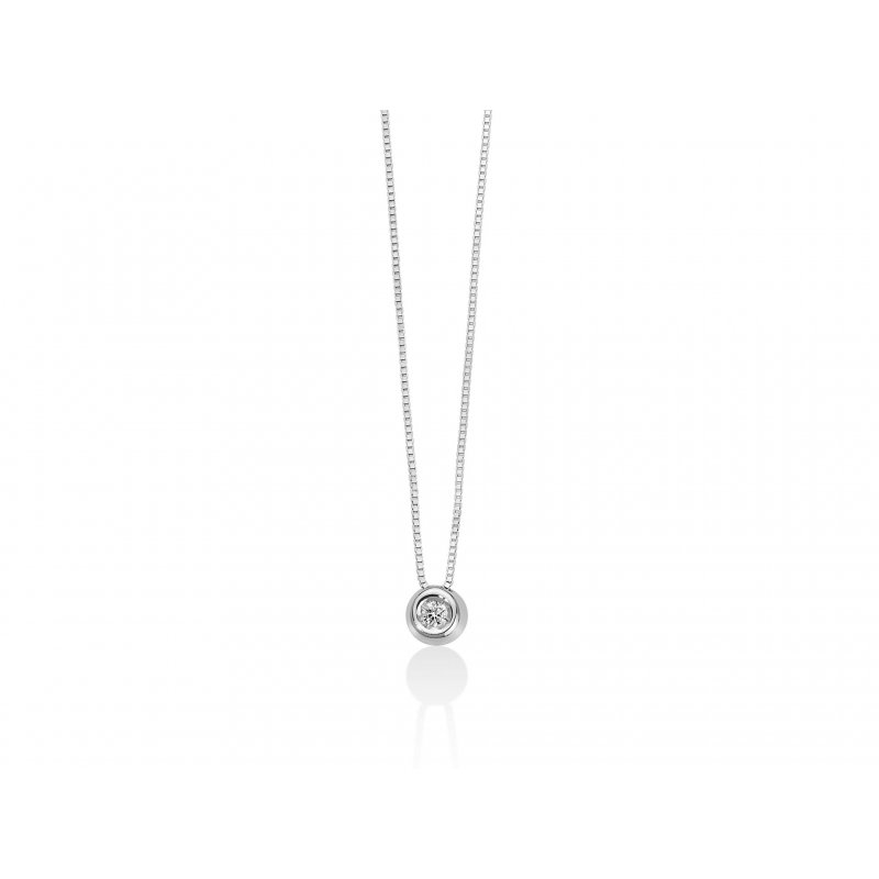Miluna - Collier Punto Luce - Oro - Diamante