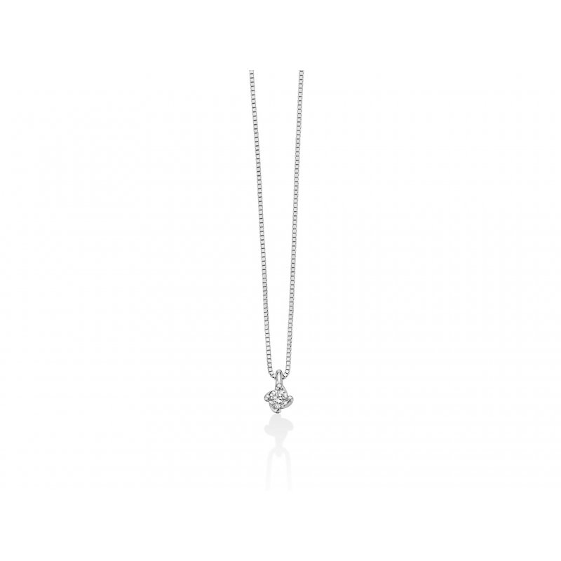Miluna - Collier Au+Diam - Oro - Diamante