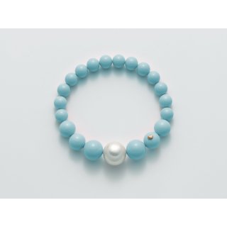 Miluna - Bracciale Au+Pc+Aggl - Oro - Perle