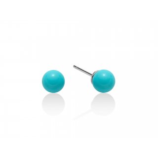 Miluna - Orecchini Argento - Turchese - 7Mm