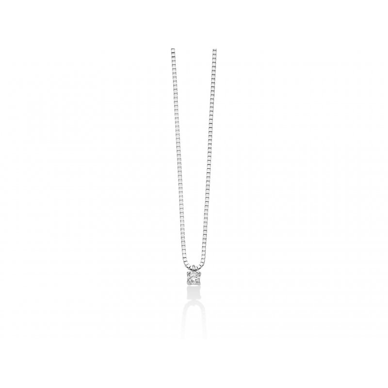 Miluna - Collier Au+Diam - Oro - Diamante
