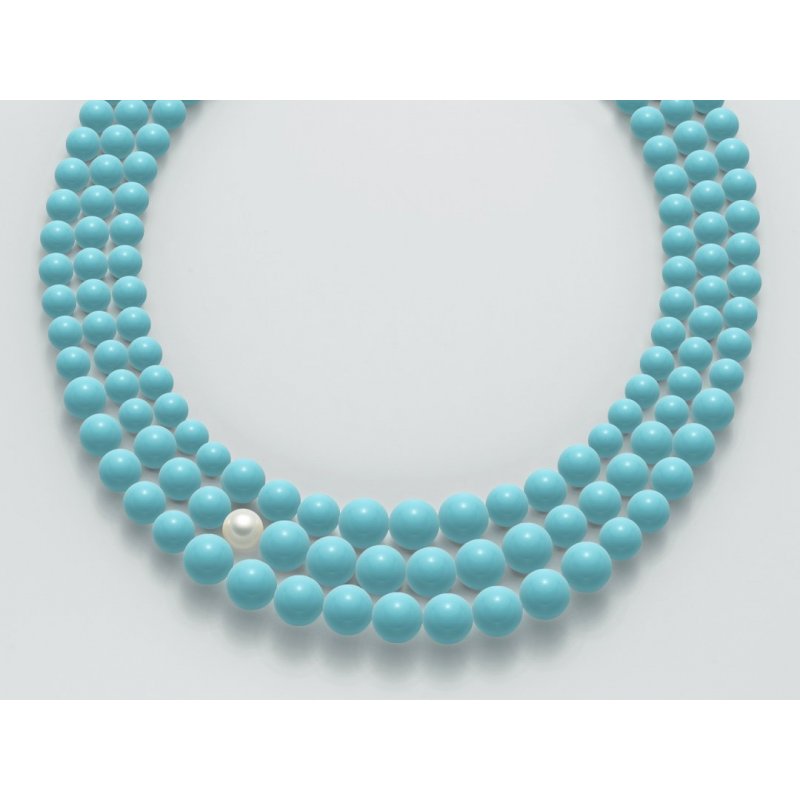 Miluna - Collana Au+Ag+Pc+Aggl - Argento - Oro