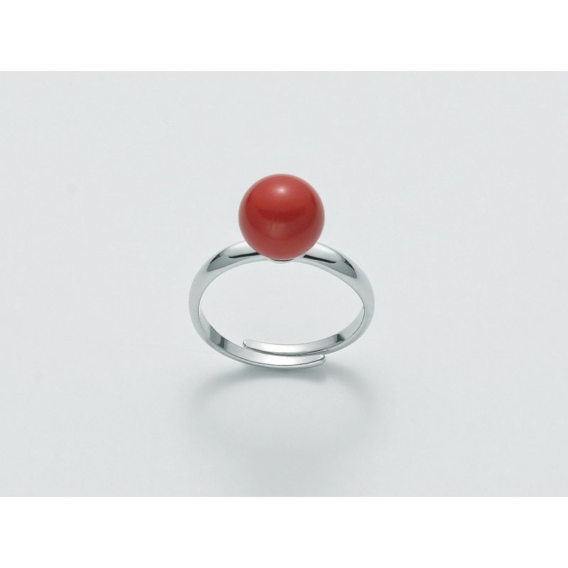Miluna - Anello Argento - Corallo Rosso