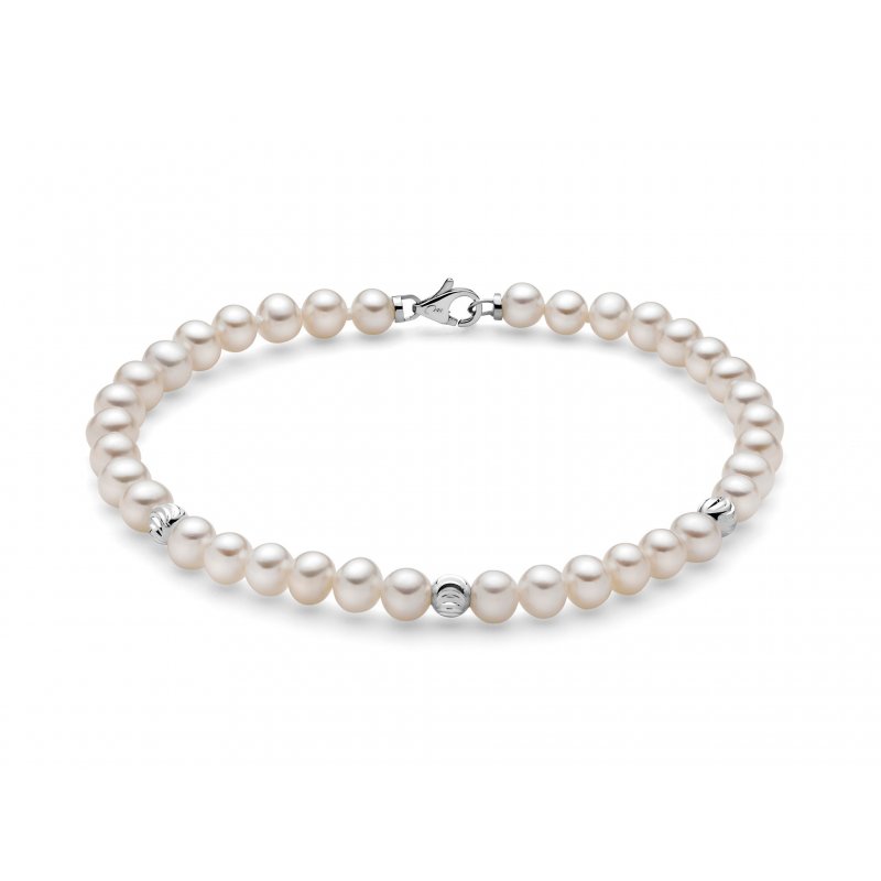 Miluna - Bracciale Au+Pc - Oro - Perle