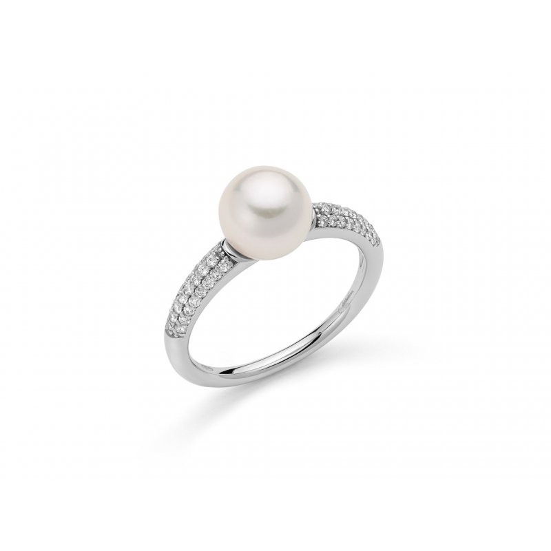 Miluna - Anello Con Perle E Diamanti - Oro