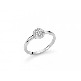 Miluna - Anello Argento - Diamanti Naturali