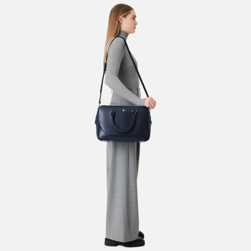 Montblanc - Borsa Meisterstück - Ink Blue - Pelle