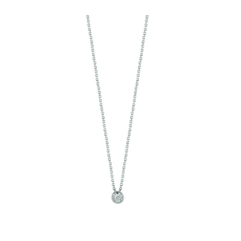 Bliss - Collierino Ob Brill. - Oro Bianco - Diamante