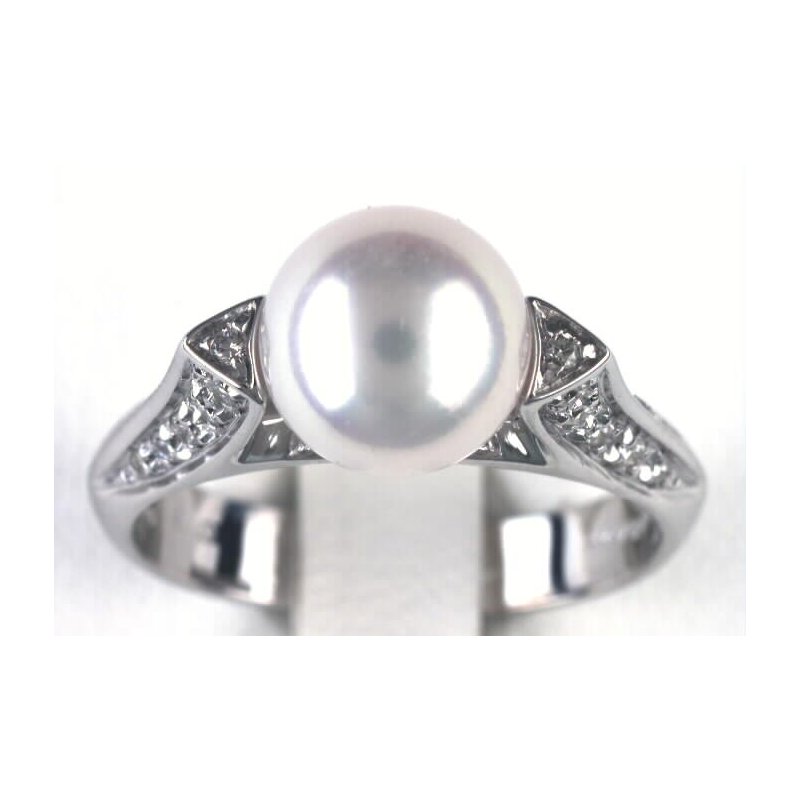 Salvini - Anello Brill. E Perle - Oro Bianco - Diamante