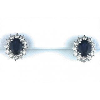 Damiani - Orecchini Brill.E Zaff. - Oro Bianco