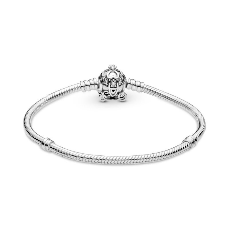 Disney, bracciale Pandora Moments con chiusura con carrozza a forma di zucca di Cenerentola