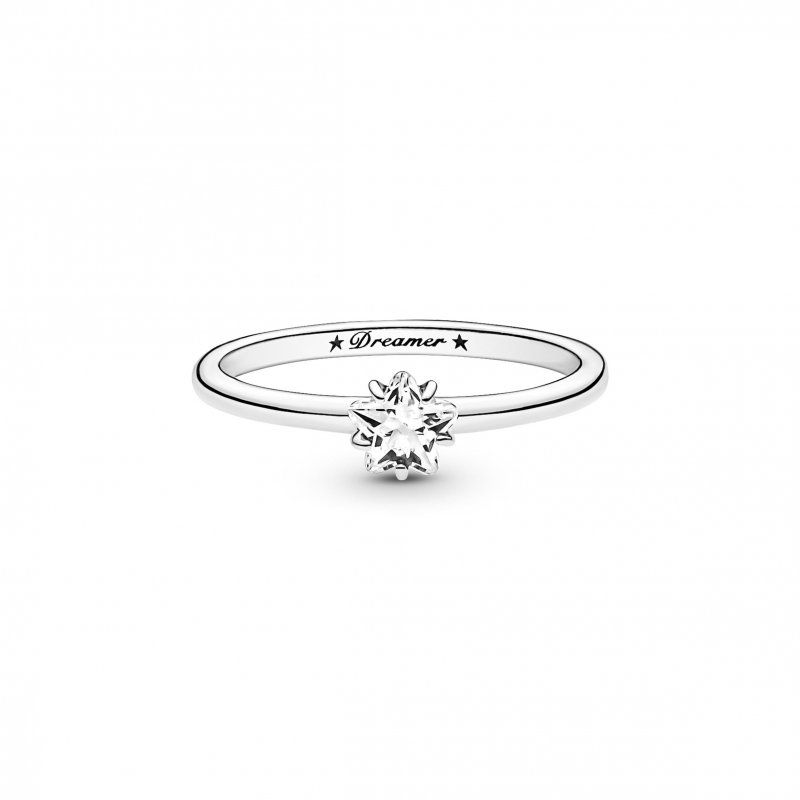 Anello Solitario Stella Celeste