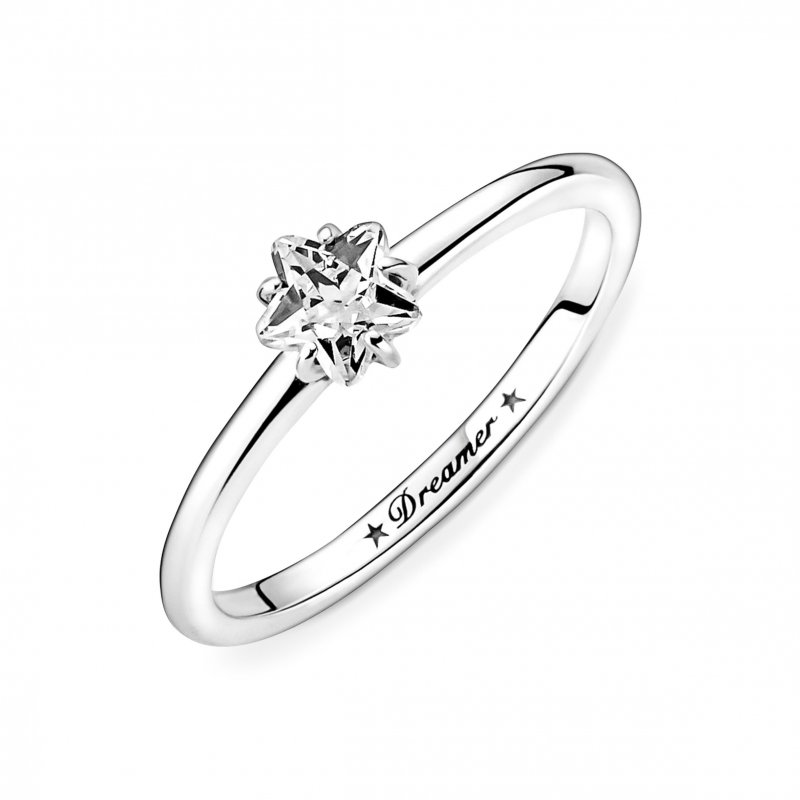 Anello Solitario Stella Celeste